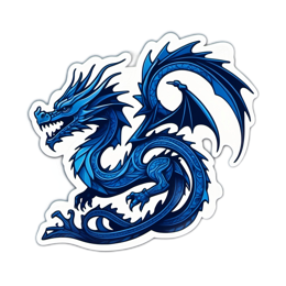 dragon decoration SVG PNG design with clean design elements