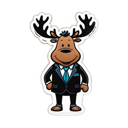 cartoon character suit SVG PNG design with clean design elements