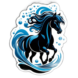 fantasy black horse SVG PNG design