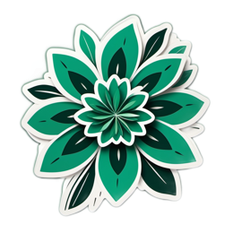 flower leaf pattern SVG PNG design with red and green floral elements