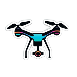 drone vibrant SVG PNG design with clean design elements