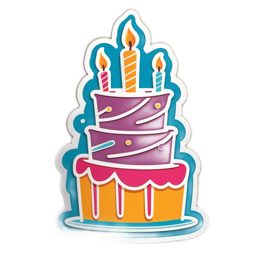 cake candles SVG PNG design with clean design elements