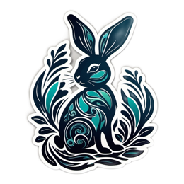 bunny nature SVG PNG design with clean design elements