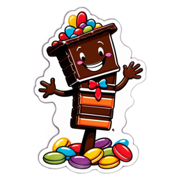 chocolate stickers SVG PNG design