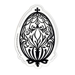 easter pattern floral SVG PNG design with black and white floral elements