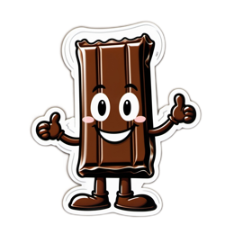 chocolate cartoon SVG PNG design with clean design elements