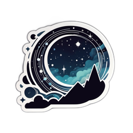 nature mountains SVG PNG design with clean design elements