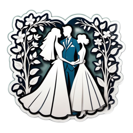 wedding paperart floral SVG PNG design with clean design elements, white and blue floral elements