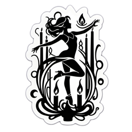 fantasy dance SVG PNG design with clean design elements