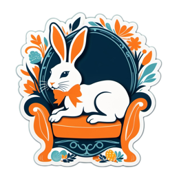rabbit decorations SVG PNG design