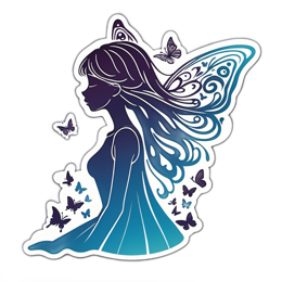fairy butterflies SVG PNG design
