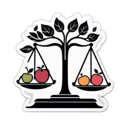 fruit balance illustration SVG PNG design