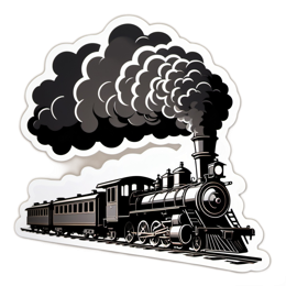 train black white SVG PNG design with clean design elements