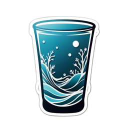 sticker waterwaves SVG PNG design
