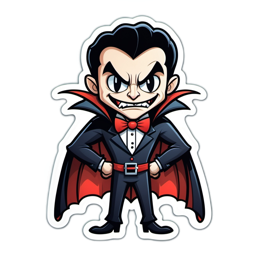 character vampire SVG PNG design with clean design elements