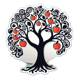 nature apples SVG PNG design with clean design elements