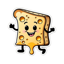 cheese cute SVG PNG design with clean design elements