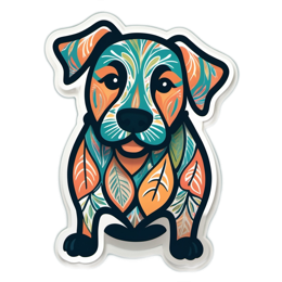 patterned dog SVG PNG design
