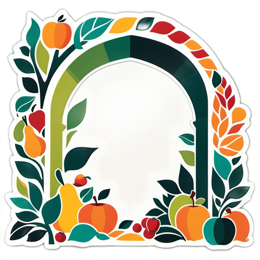 autumn fruits leaves SVG PNG design
