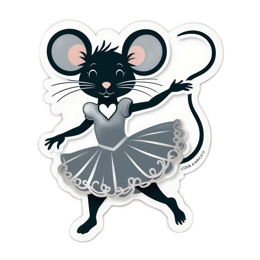 mouse ballet SVG PNG design