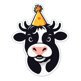 party cow SVG PNG design