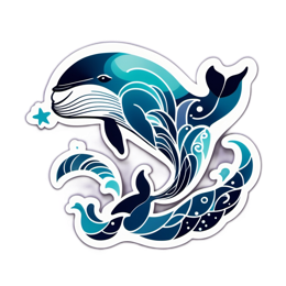 walrus wave SVG PNG design with clean design elements