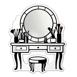 mirror makeup SVG PNG design