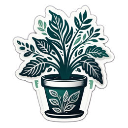 plant leafy SVG PNG design with green floral elements