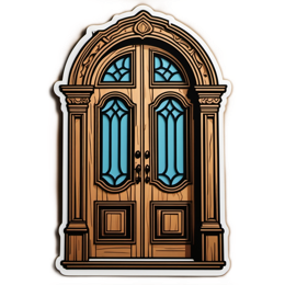 door vintage SVG PNG design