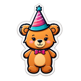 birthday bear SVG PNG design
