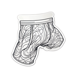 doodle boxer shorts SVG PNG design