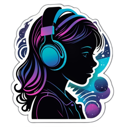 sticker galaxy SVG PNG design