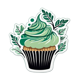cupcake greens SVG PNG design