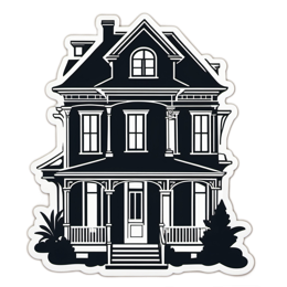house architecture blackandwhite SVG PNG design