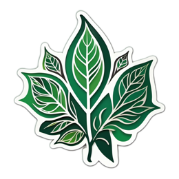 leaves SVG PNG design with clean design elements