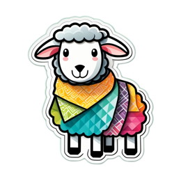 colorful sheep SVG PNG design