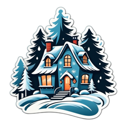 cabin SVG PNG design with clean design elements