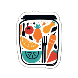 sticker fruits illustration SVG PNG design