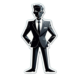 character suits SVG PNG design with clean design elements