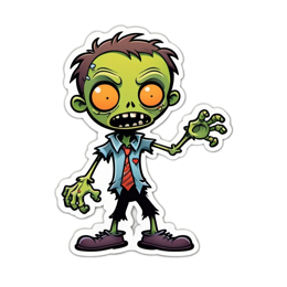halloween zombie SVG PNG design with clean design elements