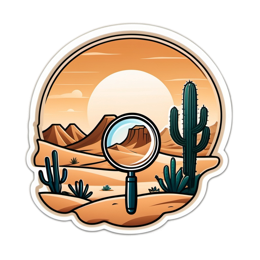 desert cactus sunset SVG PNG design
