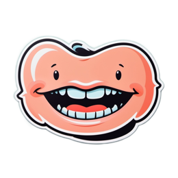 funny face sticker SVG PNG design