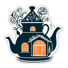 tea house SVG PNG design