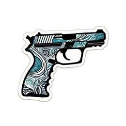 pattern gun SVG PNG design with clean design elements