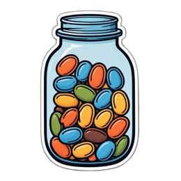 jellybeans colorful SVG PNG design with clean design elements