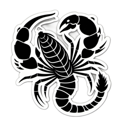 sticker scorpio SVG PNG design with clean design elements