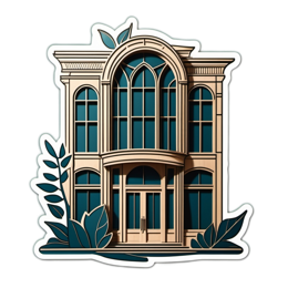 building details SVG PNG design with clean design elements, floral elements