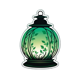 lamp leaves SVG PNG design