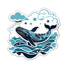 whale ocean SVG PNG design