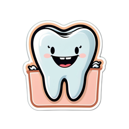 dental character sticker SVG PNG design
